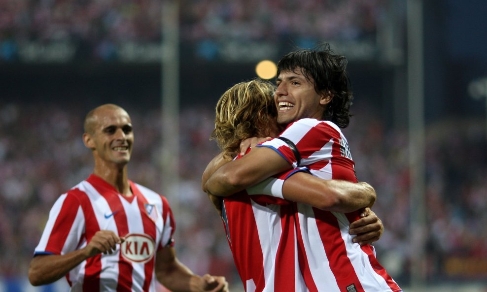 Diego Forlan Sergio Aguero Atletico Madrid