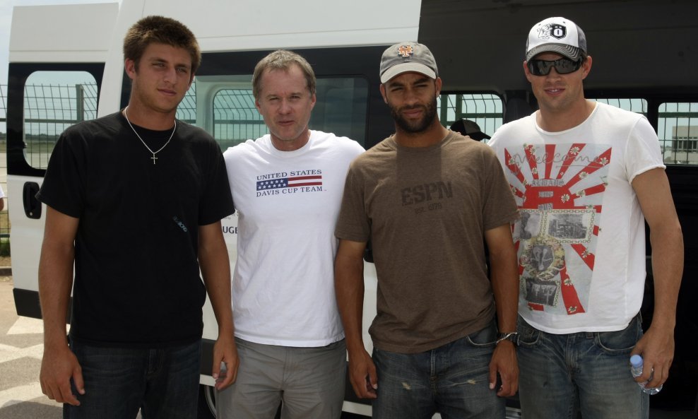 Mardy Fish John McEnroe James Blake Mike Bryan