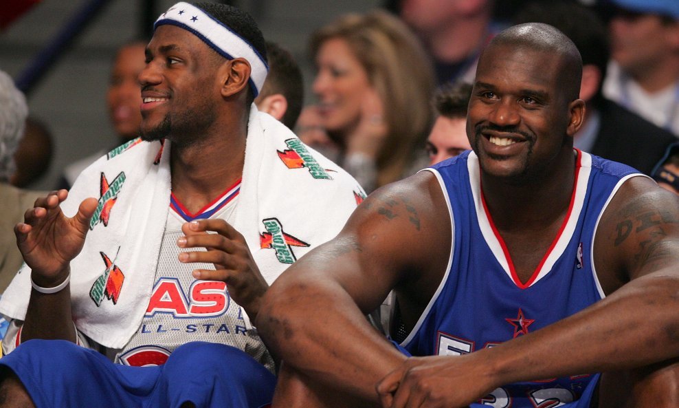 Shaquille O'Neal LeBron James All stars