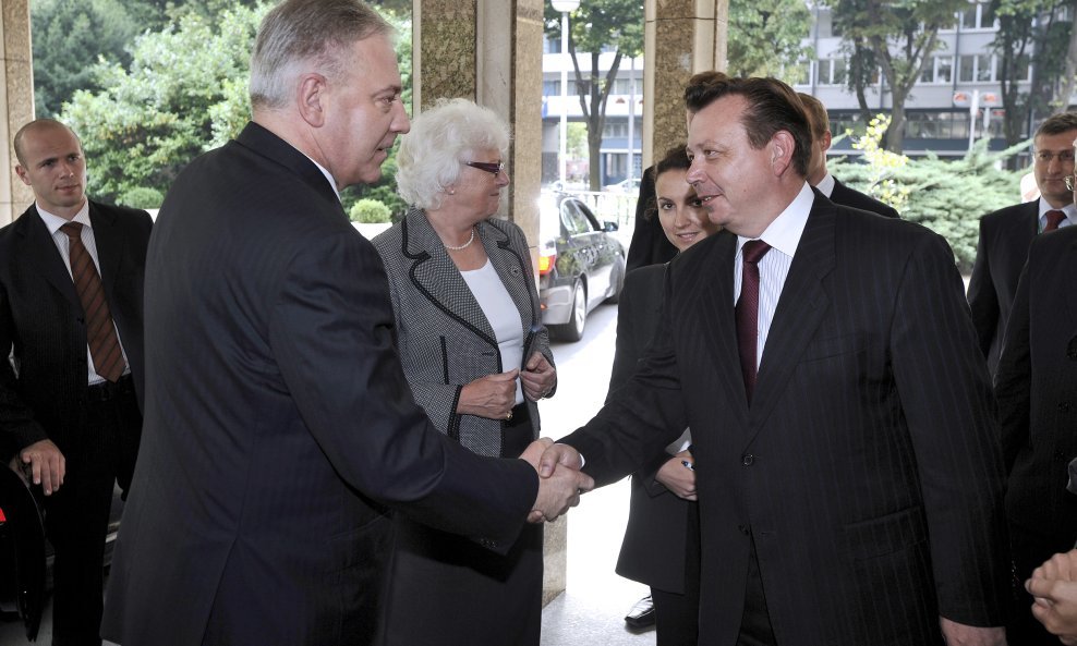 Ivo Sanader, Mariann Fischer Boel i Božidar Pankretić