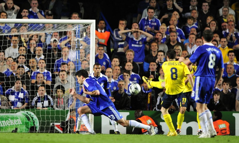 Iniesta, Chelsea-Barcelona, Liga prvaka, polufinale 2008-09
