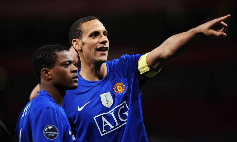 Patrice Evra Rio Ferdinand Manchester United