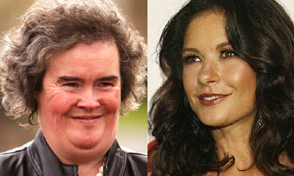 Susan Boyle i Catherine Zeta-Jones