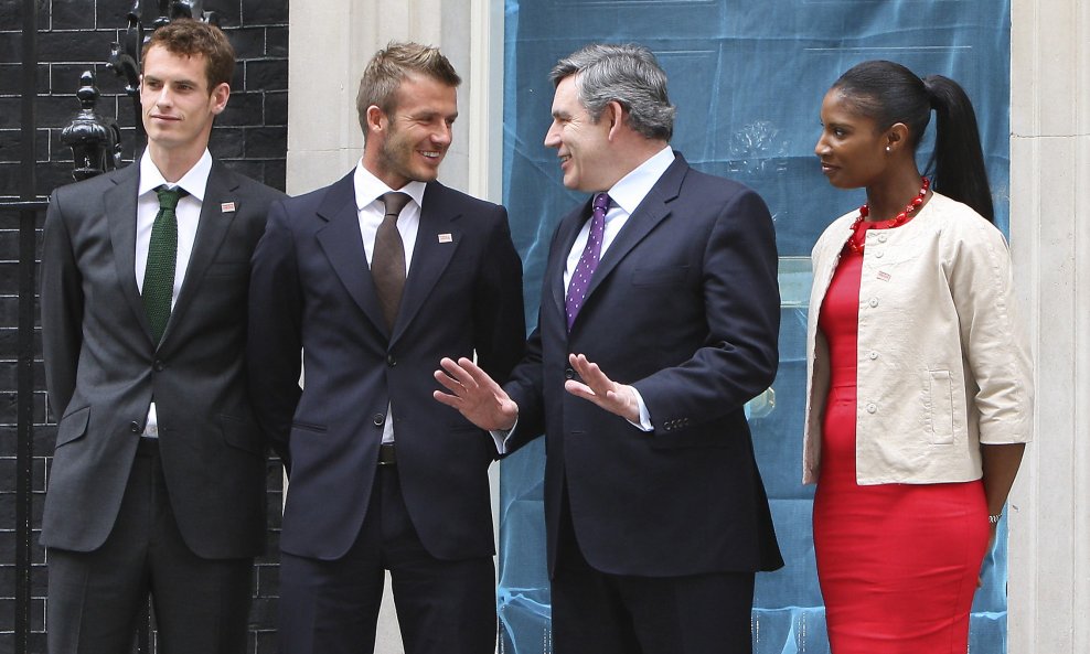 Andy Murray, David Beckham, britanski premijer Gordon Brown, Denise Lewis 