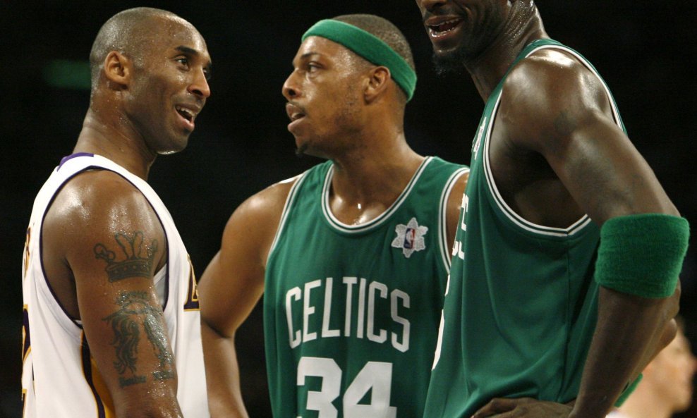 Kobe Bryant (LA Lakers), Paul Pierce i Kevin Garnett (Boston Celtics) sezona 2008/09