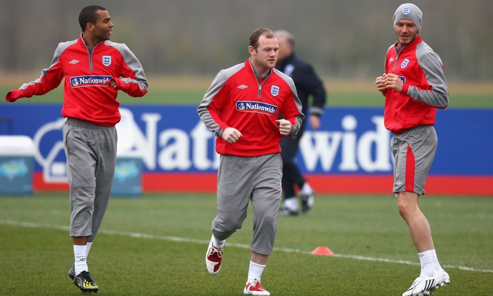 Wayne Rooney Ashley Cole David Beckham