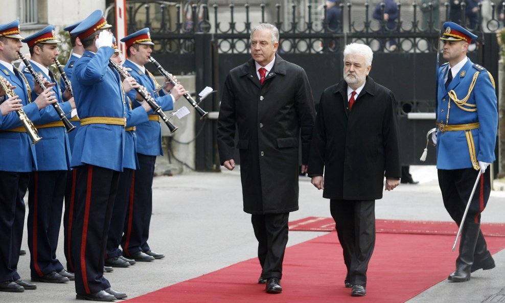 Susret Sanader - Cvetković uz počasnu stražu