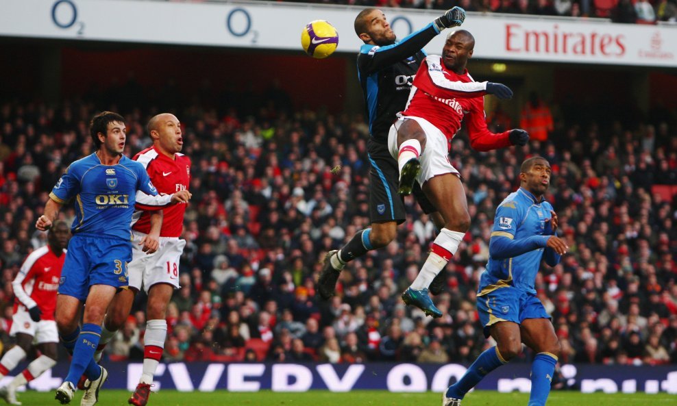 David James (Portsmouth) i William Gallas (Arsenal) sezona 2008/09