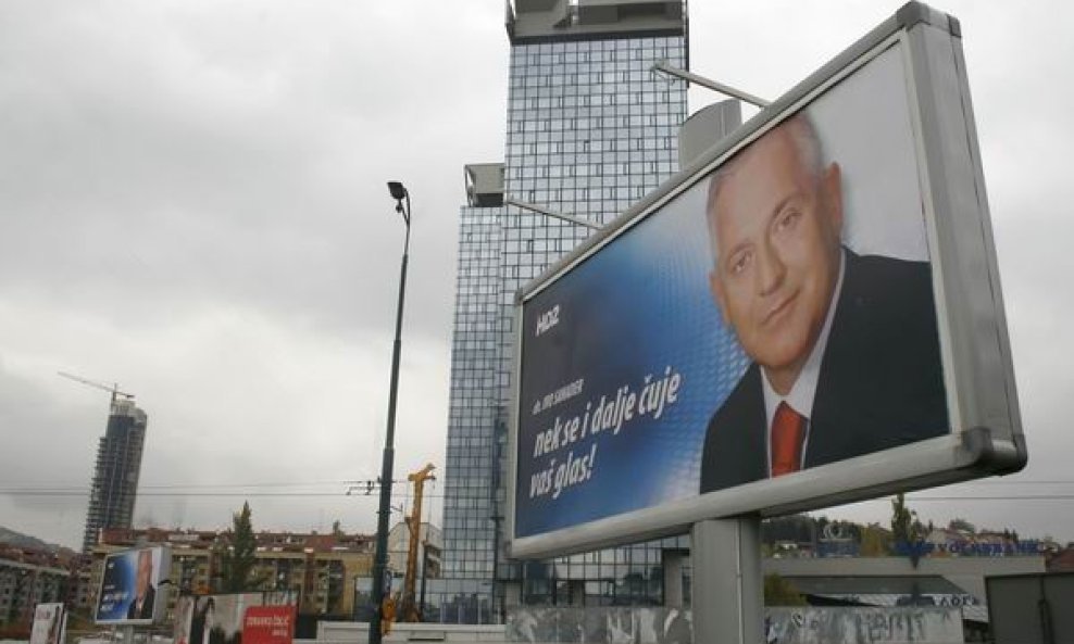 Sanader na predizbornom plakatu u Sarajevu 