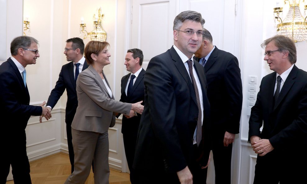 Gari Capelli, Martina Dalić i Andrej Plenković