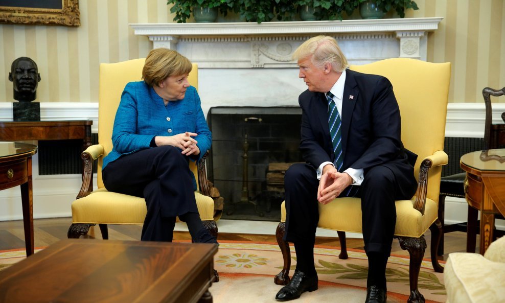 Angela Merkel i Donald Trump