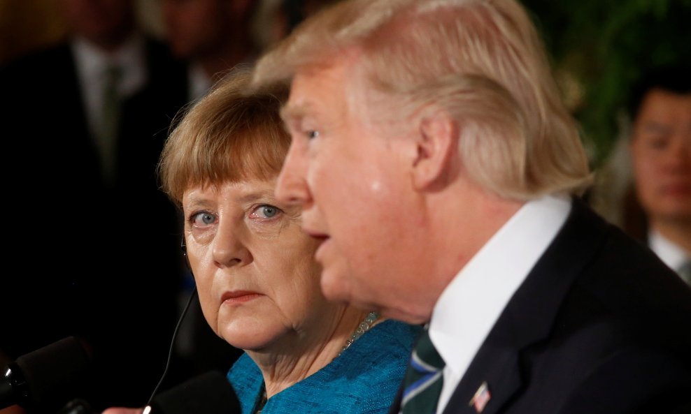 Angela Merkel i Donald Trump