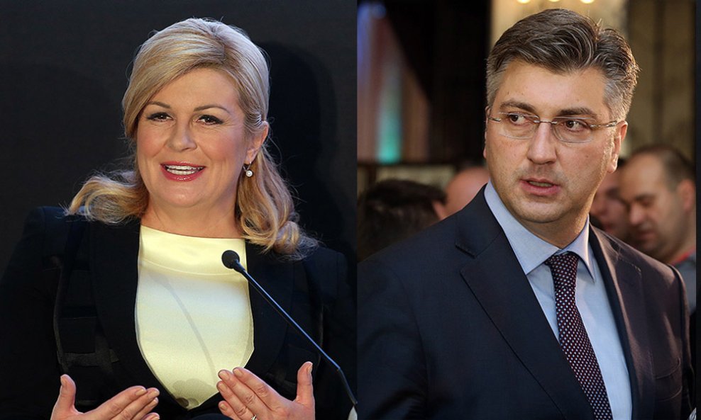 Kolinda Grabar Kitarović i Andrej Plenković