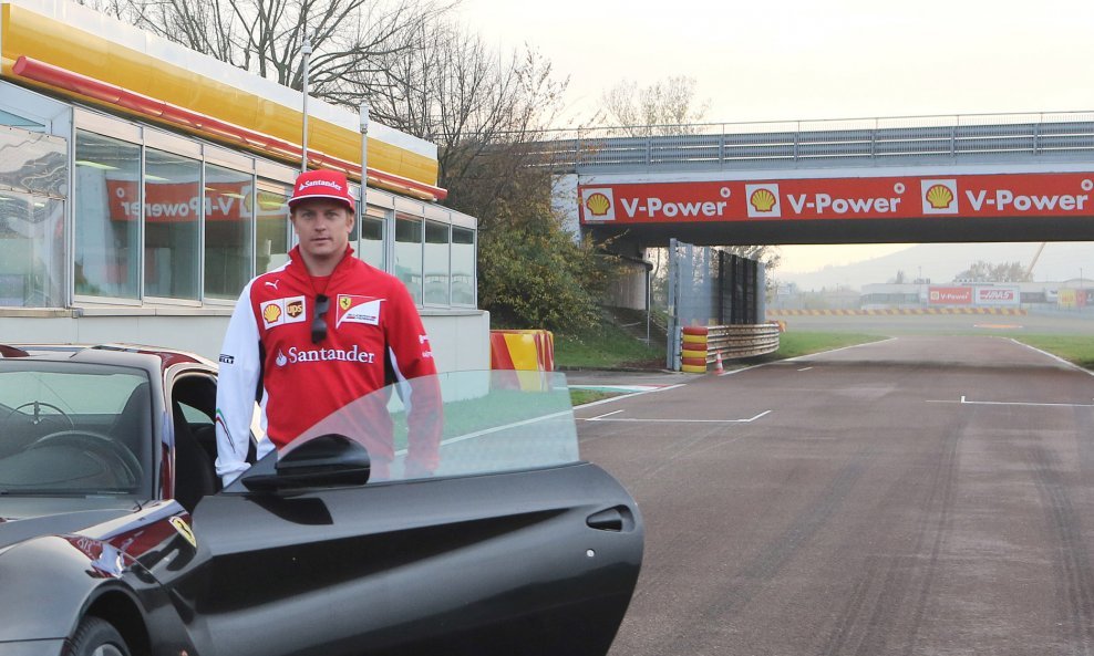 Kimi Raikkonen na testnoj stazi Ferrarija - Fioranu