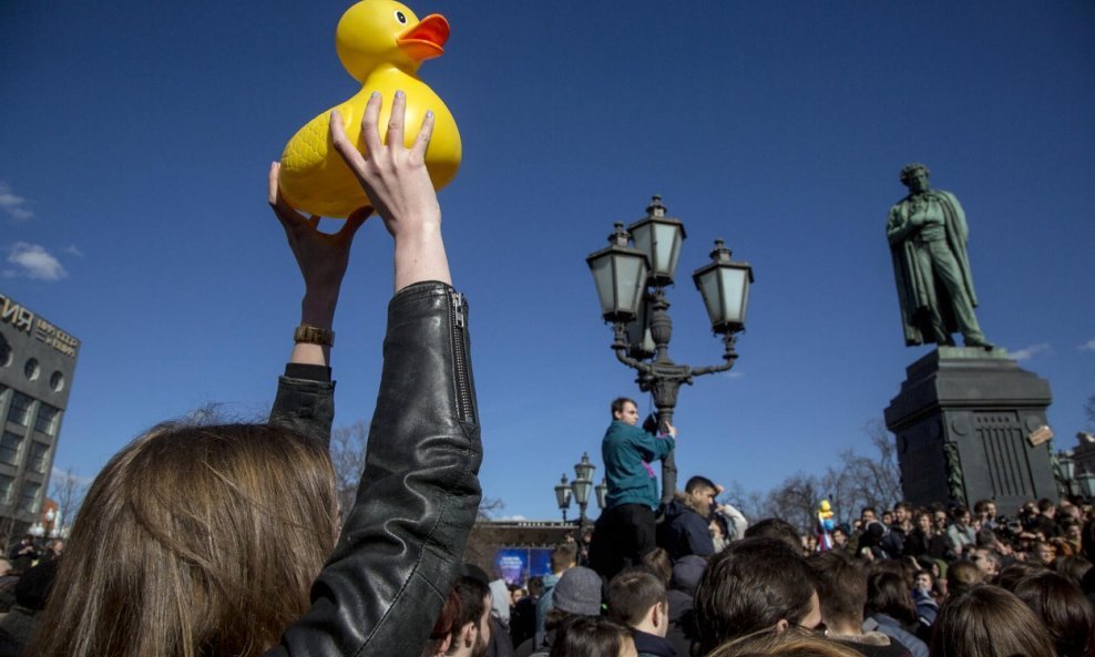 Patka u znak prosvjeda u Rusiji