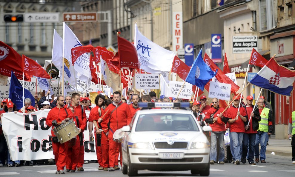 prosvjed praznik rada sindikati