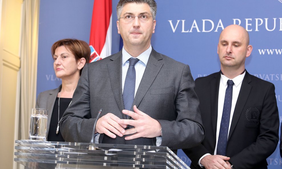 Martina Dalić, Andrej Plenković, Tomislav Tolušić