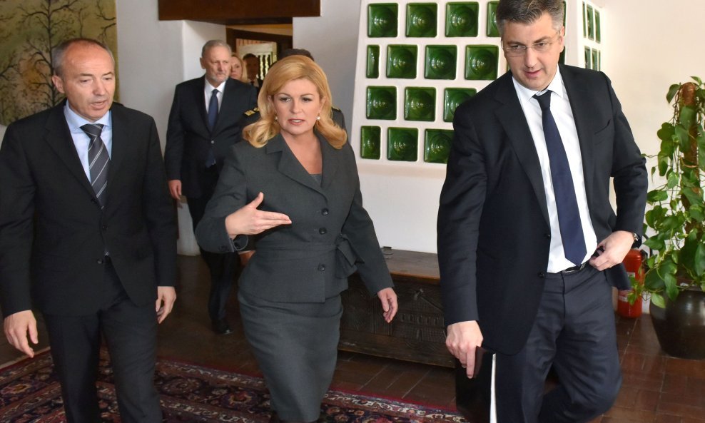 Vijeće za obranu: Damir Krstičević, Kolinda Grabar Kitarović, Adnrej Plenković