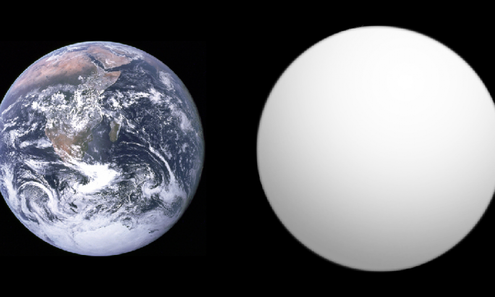 Usporedba veličine planete Zemlje i GJ 1132b