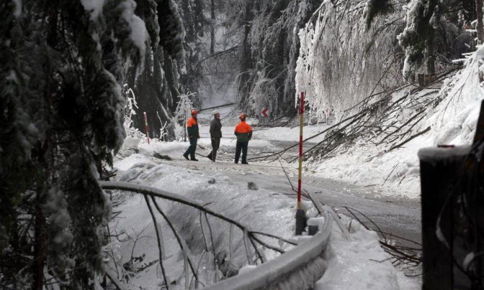 Gorski kotar snijeg