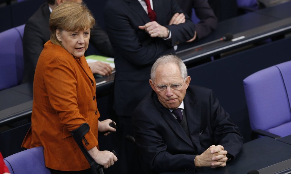 Angela Merkel i Wolfgang Schaeuble