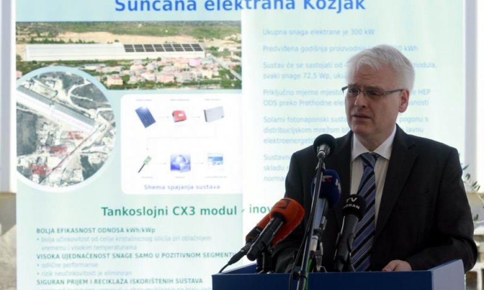 Ivo Josipović Sunčana elektrana Kozjak
