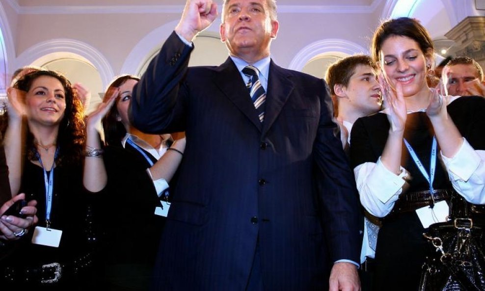 Ivo Sanader u Mimari nakon izborne pobjede 2007.