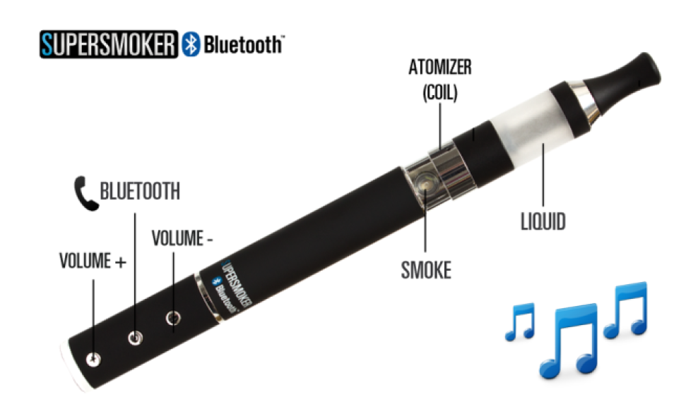 supersmoker e-cigareta mobitel mp3 player