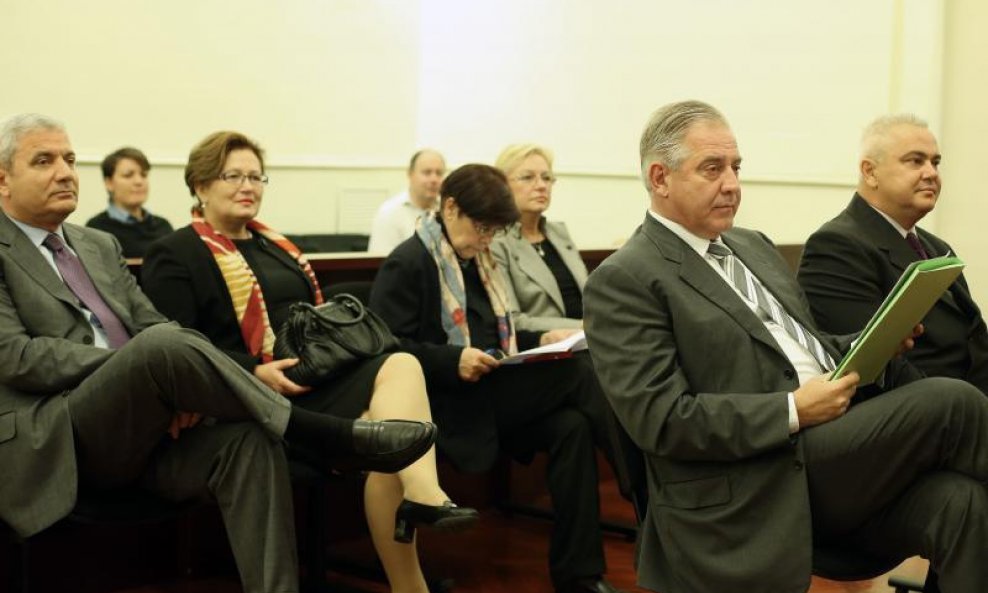 Mladen Barišić, Branka Pavošević, Ivo Sanader Ratko Maček