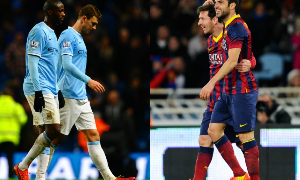 Toure, Džeko, Messi, Fabregas