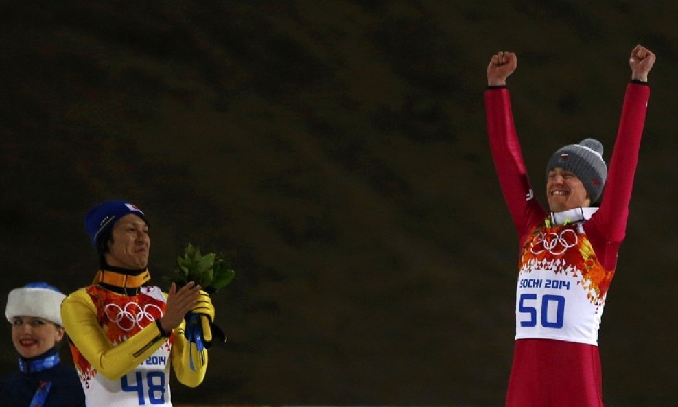 Noriaki Kasai (lijevo) i Kamil Stoch