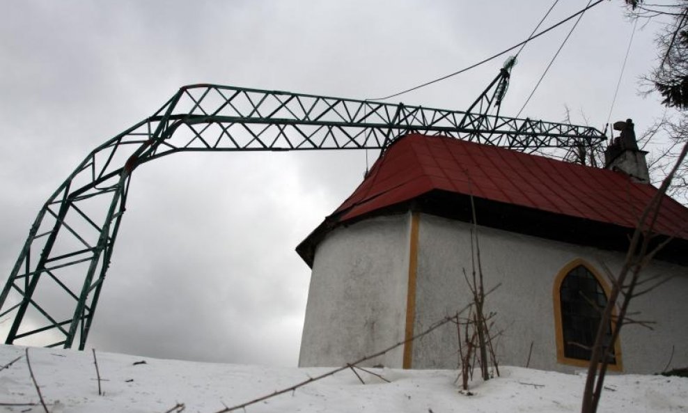 Šteta u Gorskom kotar slomljen dalekovod