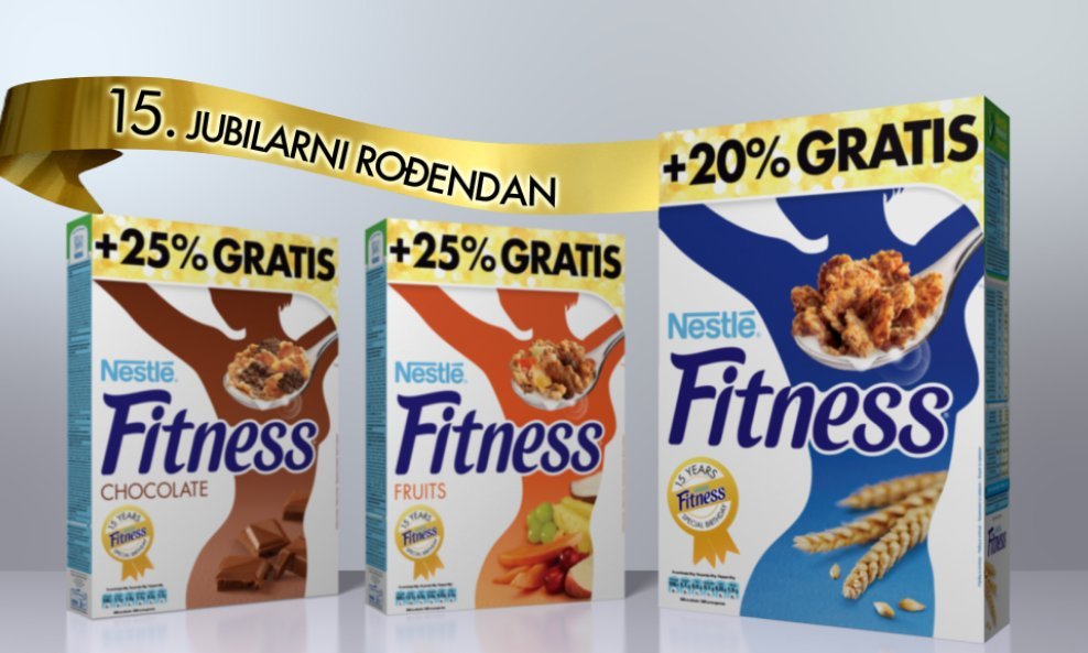 15 godina FITNESS žitarica u Hrvatskoj - bonus pakiranja