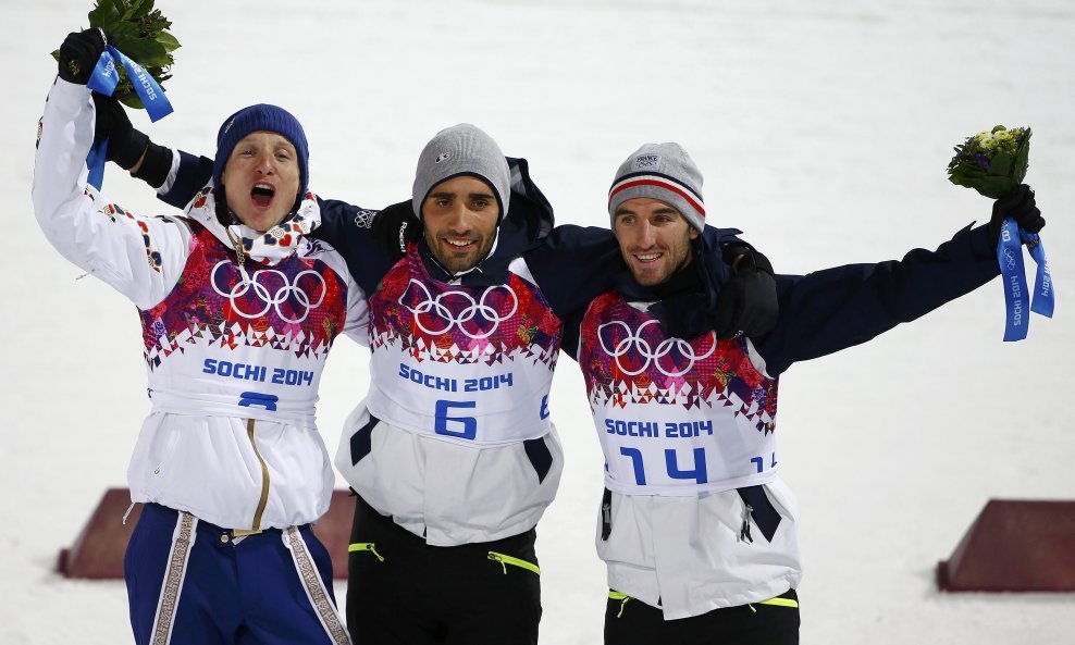 Ondrej Moravec, Martin Fourcade, Guillaume Beatrix