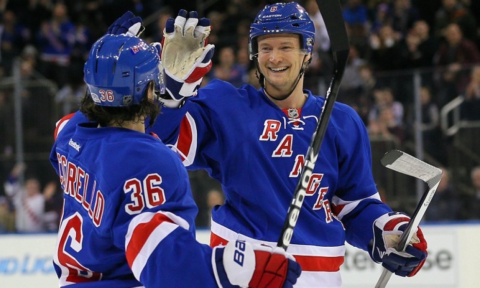 Anton Stralman (6) i Mats Zuccarello (36) - New York Rangers