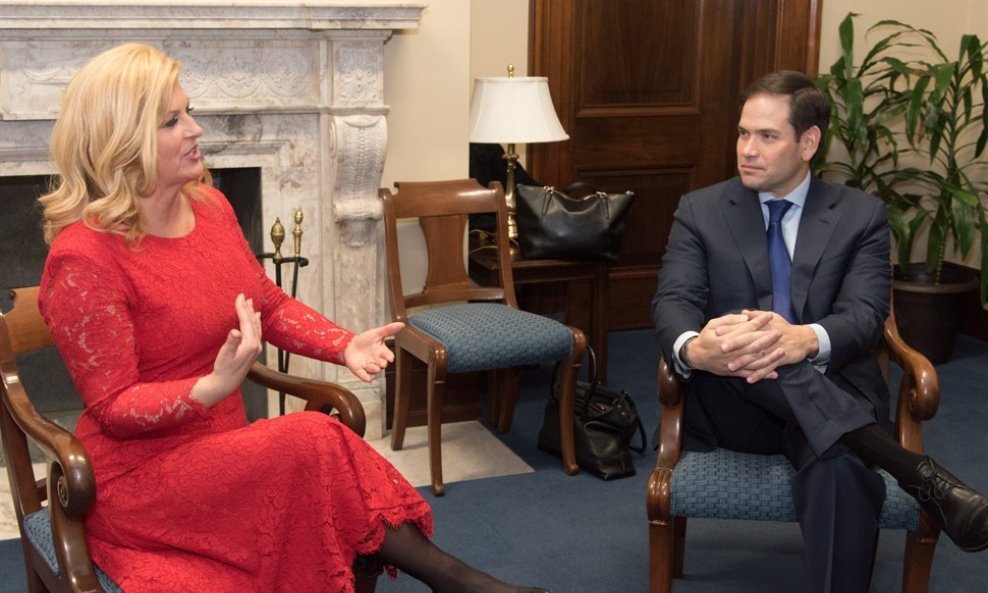 Kolinda Grabar Kitarović i Marco Rubio