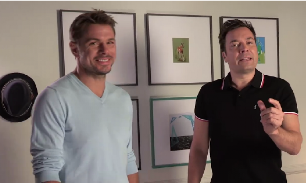 Stan Wawrinka i Jimmy Fallon