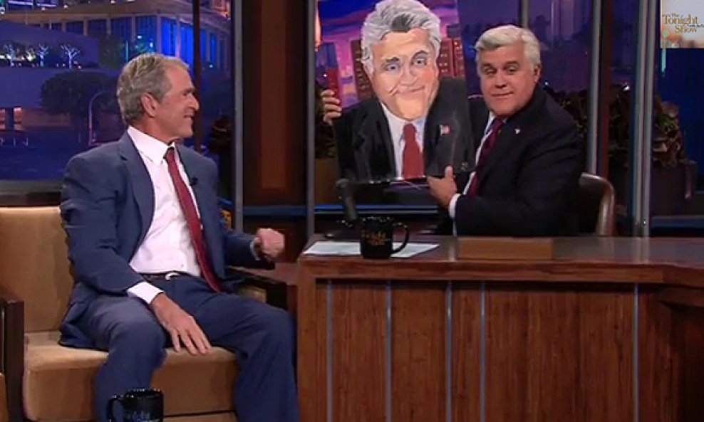 George Bush Jay Leno