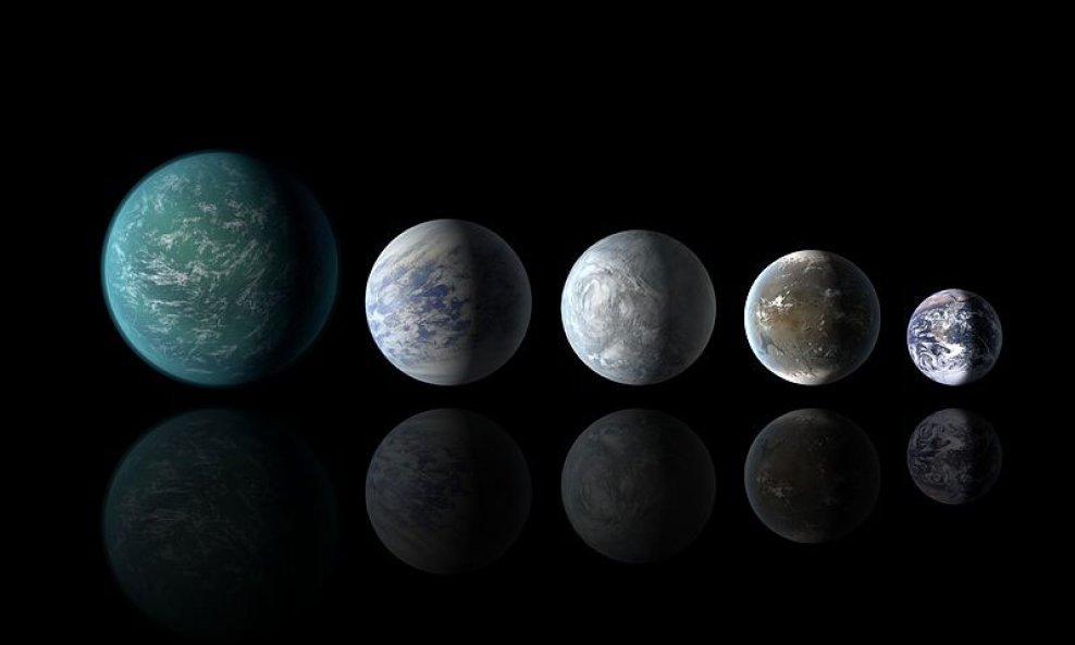 Kepler-22b, Kepler-69c, Kepler-62e, Kepler-62f i Zemlja