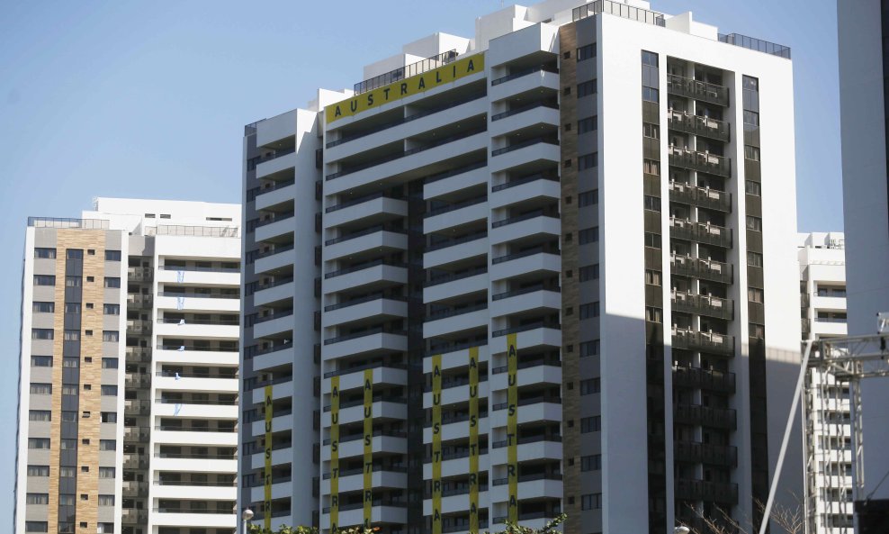 Pogled na zgradu s apartmanima u kojima bi trebali odsjesti australski sportaši
