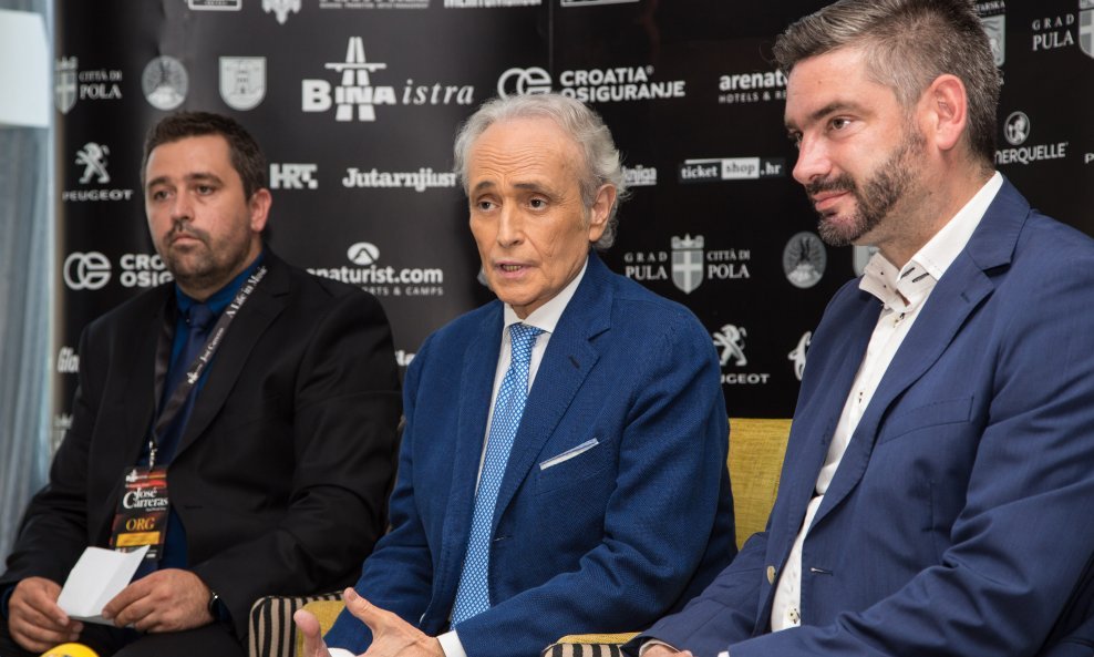 Nikola Mujdžic Reščić, Jose Carreras i Boris Miletić