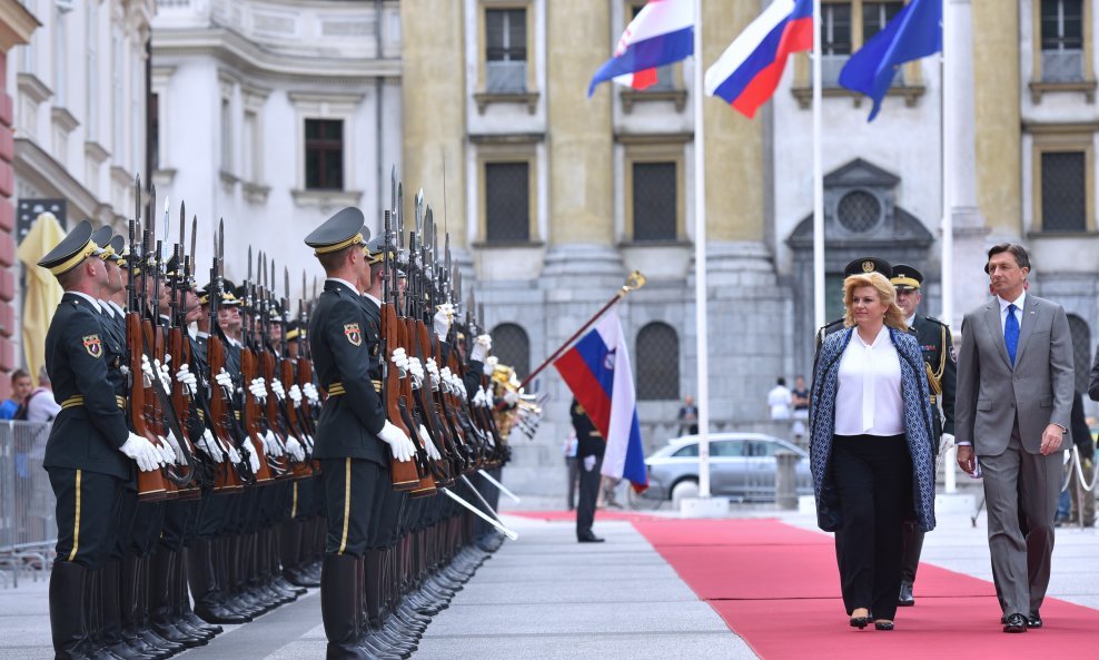 Kolinda Grabar Kitarović i Borut Pahor