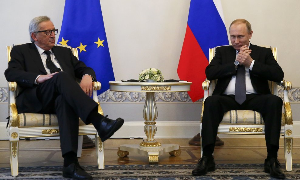 Jean-Claude Juncker i Vladimir Putin