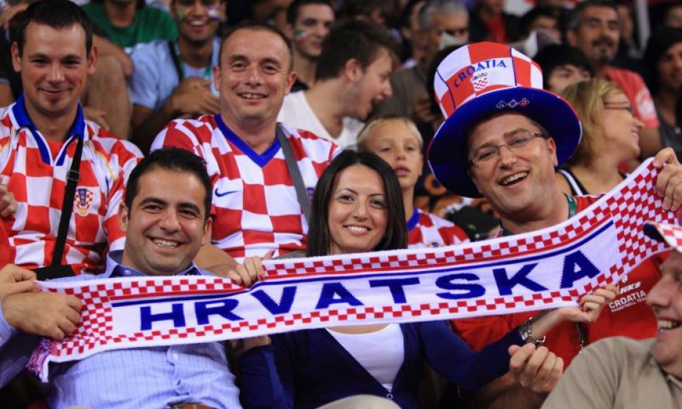 Hrvatski navijači (Hrvatska - Brazil)