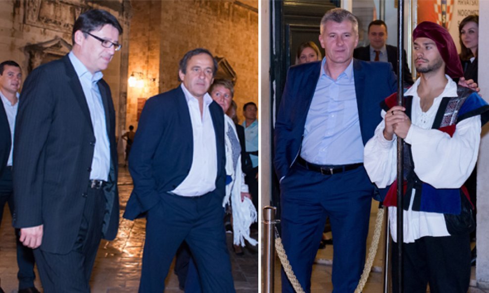 Ministar Željko Jovanović i Michel Platini u Dubrovniku