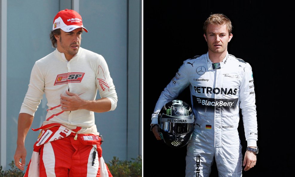 Nico Rosberg i Fernando Alonso