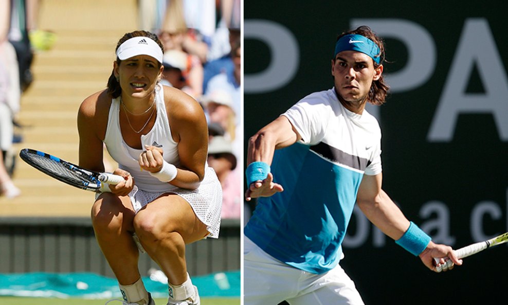 Garbine Muguruza i Rafael Nadal