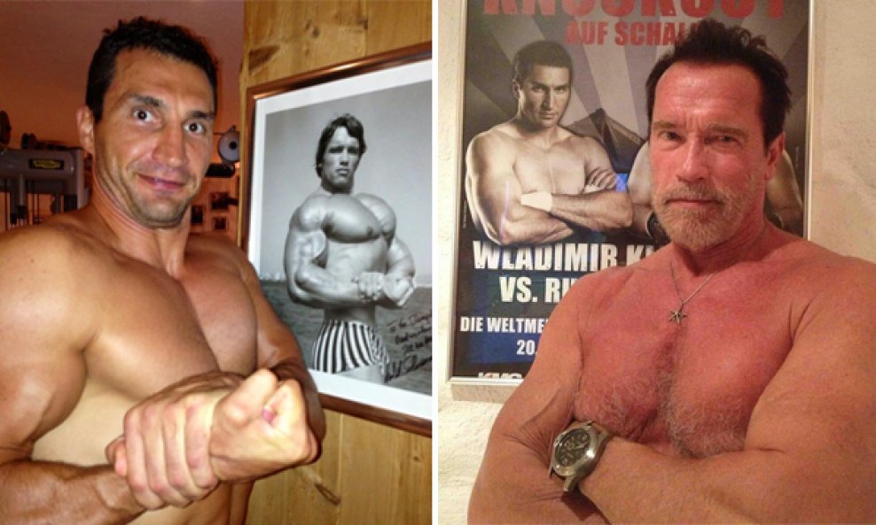 Vladimir Kličko i Arnold Schwarzenegger