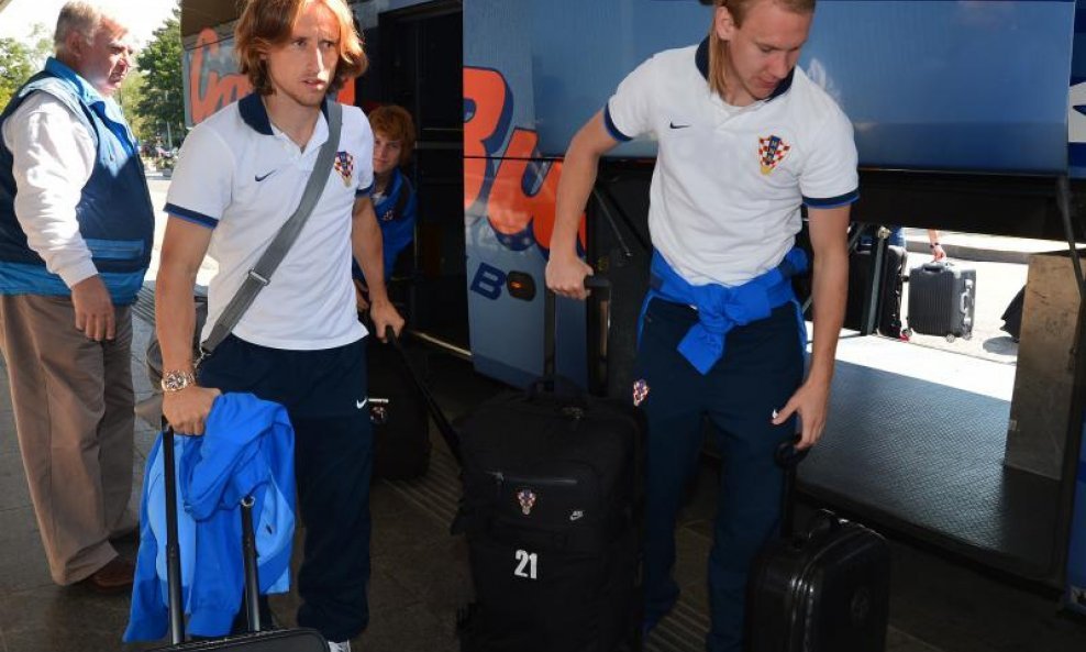 Luka Modrić i Domagoj Vida