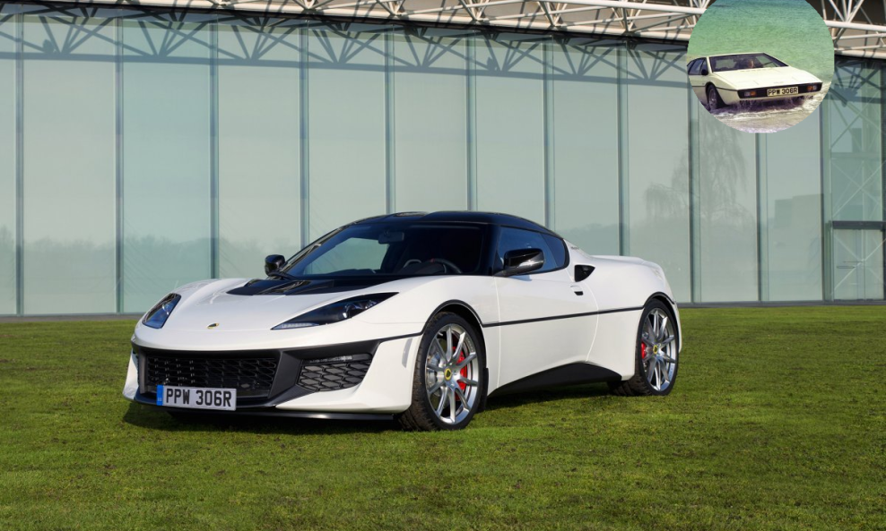 Lotus Evora 410 Sport i Lotus Esprit S1 (u krugu)